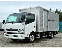 【近日入庫】【先行案内】ワイドキャブ 跳ね上げゲート アルミバン マニュアル6速 日野デュトロ 積載2トン