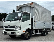  車検付き ワイドキャブ アルミウイング 跳ね上げパワーゲート 日野デュトロ マニュアル6速 積載3.4トン