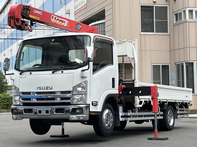 平成8年 いすゞ エルフ ユニック 2トン 4段クレーン トラック