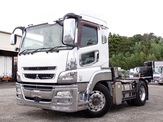 【カスタム】 H24年/スーパーグレート トラクターヘッド 第五輪荷重11.5t ハイルーフ 7MT メッキパーツ多数