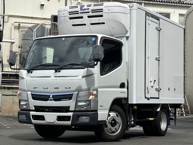 【T-PROTECT(有料保証)対象】 【新免許対応/標準ショート】 H30年/キャンター 冷凍車 東プレ/低温設定シマ板アルミ床 ラッシング2段/サイド扉 デュオニック 積載2000kg 走行10.2万km台
