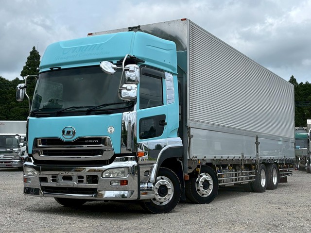 【近日入庫】車検付き 跳ね上げゲート ヤマダボデー アルミウイング マニュアル7速 荷台高272㎝ 積載12トン