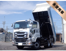 【未使用車】 R6年 ギガ 極東製 510土砂ダンプ 自動シート メッキパーツ 7MT 6×4 2デフ