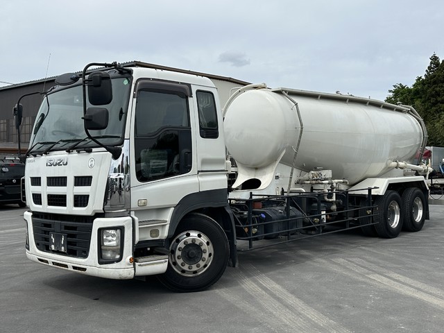  H26 ギガ 新明和製バラセメント車 15t積載 走行46.8万㎞ 7MT 12月迄車検付