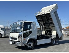 【令和8年2月まで車検付】増トン ダンプ 新明和製 ファイター 積載7t 6MT 電動コボレーン 