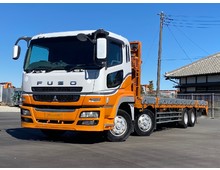 回送車 ヒップリフター ウィンチ フジタ製 国産エンジン 低床4軸 リアエアサス 三菱ふそう 積載13.2トン