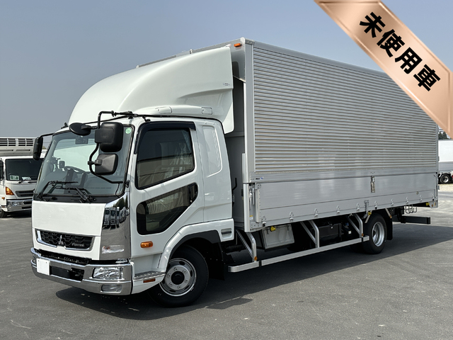【未使用車】 R7年 現行ファイター 6200ワイド アルミウイング リアエアサス 6MT 積載2.75トン 車検付き 高年式 トレクス製