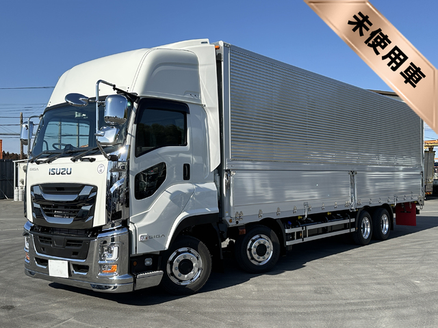 【未使用車】 R7年 融雪仕様 4軸アルミウイング ハイルーフ リアエアサス 7速マニュアル いすゞギガ アルミホイール