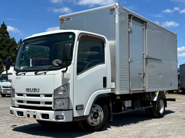 車検付き 13尺ロングボデー アルミバン サイド扉 マニュアル いすゞエルフ 積載2トン