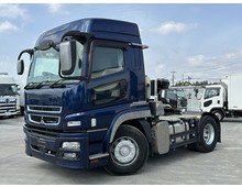 トラクターヘッド 第5輪荷重11.5ｔ ハイルーフ リアエアサス ふそうスーパーグレート 7速マニュアル 車検付き