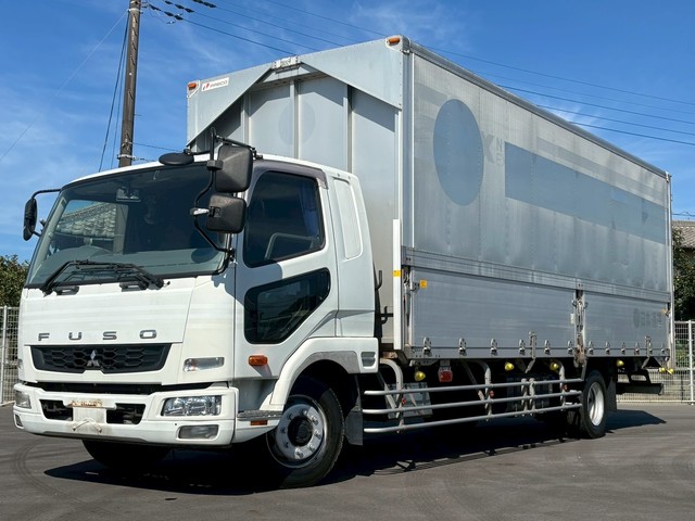 11トン未満 中型免許 リアエアサス ワイドキャブ 荷台長7.2M 三菱ファイター アルミウイング 積載4.4トン
