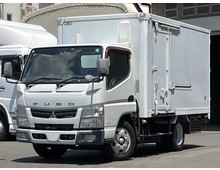 11尺ショート 冷凍バン 標準幅 東プレ低温設定 -30℃ 中吊り ダクト式2室仕様 簡易中仕切り扉 サイド扉付 5MT 三菱ふそう キャンター