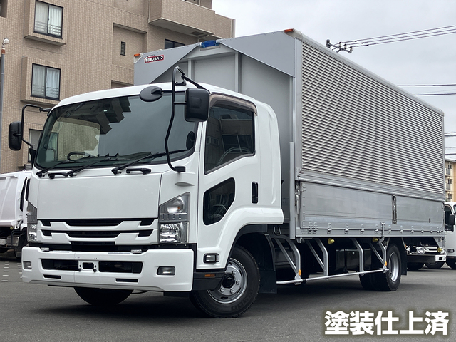 【近日入庫予定】6200ワイド幅 アルミウイング フルハーフ 床鉄板 リーフサス ベッド付 距離23万km台 いすゞ フォワード