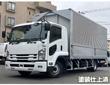 【近日入庫予定】6200ワイド幅 アルミウイング フルハーフ 床鉄板 リーフサス ベッド付 距離23万km台 いすゞ フォワード