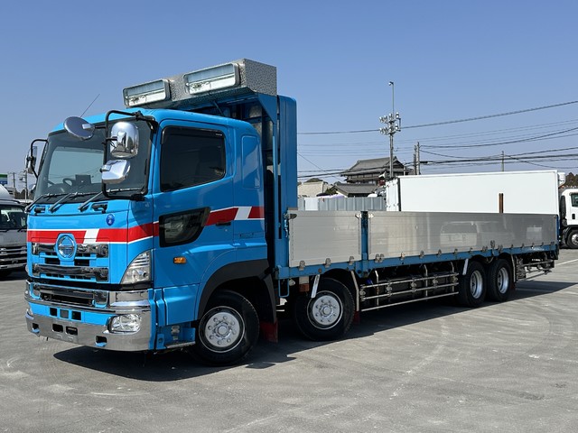  平ボディ 5方開70アオリ アルミブロック 4軸低床 リアエアサス 日野プロフィア プロシフト