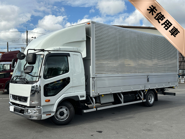 【未使用車】 R7年 現行ファイター 6200ワイド トレクス製アルミウイング リアエアサス 6MT 積載2.75トン 車検付き 高年式