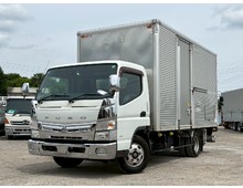 格納ゲート ワイドキャブ アルミバン 荷台高223㎝ サイド扉 三菱キャンター マニュアル5速 積載2トン