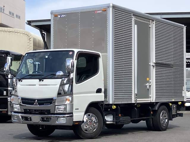  跳上パワーゲート付き 標準ロング アルミバン 内高226cm サイド扉 5速マニュアル ふそうキャンター