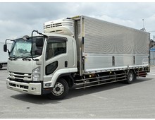 【近日入庫予定】 R2年 新免許対応（11ｔ未満） 増トン冷凍ウイング 6900ワイド 菱重中温 床アルミ縞板 ステン多数 リアエアサス 6速マニュアル いすゞフォワード アルミホイール