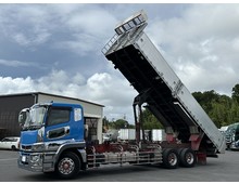 H30年 小平製土砂禁ロングダンプ アルミブロック90アオリ 内長880cm 荷台ステンレス張り シフトパイロット リアエアサス ふそうスーパーグレート 車検付き