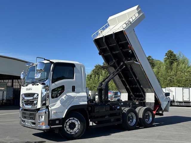 R6年 ギガ 極東製 510土砂ダンプ 7MT 6×4 2デフ 車検付 アルミホイール