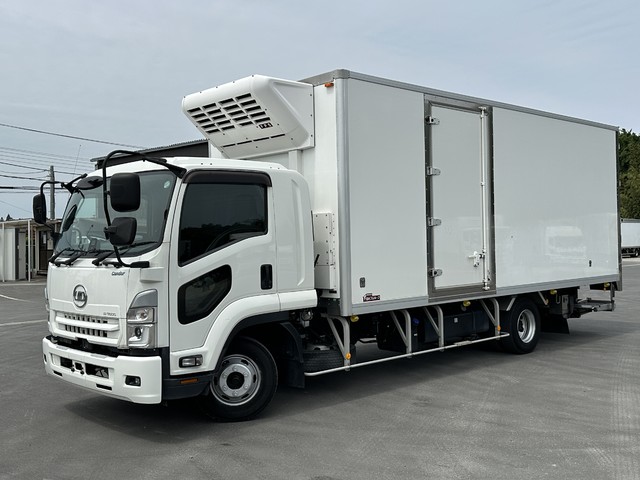 【近日入庫予定】 R4年 高年式 格納パワーゲート付き 冷凍バン デンソー製 ワイド アルミ縞床 サイド扉 UDコンドル（いすゞOEM車） リアエアサス 7月迄車検付