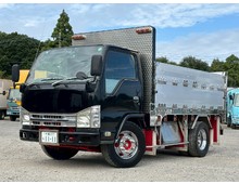 【近日入庫予定】車検付 造りボデー カスタムキャブ いすゞエルフ セミロング 平アルミブロック 80アオリ マニュアル6速 積載3.7トン