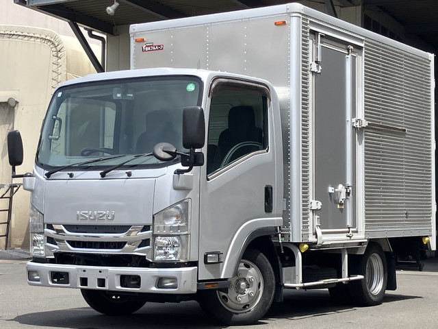 【近日入庫予定】 H30年 アルミバン 標準ショート 11尺 サイド扉 床ステン 内高200cm スムーサー 車検付き いすゞエルフ