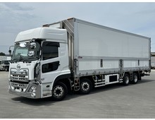 【近日入庫予定】R3年 菱重サブエンジン搭載 冷凍ウイング 4軸低床 格納パワーゲート付 ハイルーフ リアエアサス キーストン床 ジョルダー4列 アルミホイール UDクオン 車検付き