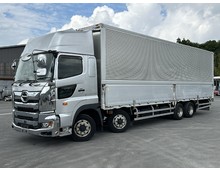 R2年 ハイルーフ 4軸低床 アルミウイング リアエアサス トランテックス 木床 プロシフト アルミホイール 日野 17プロフィア