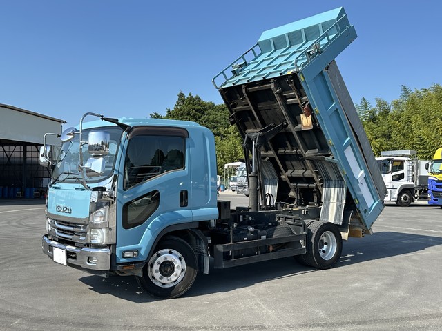 【近日入庫予定】 増トン（7.3ｔ） 新明和製ダンプ 自動シート 自重計付き キャブメッキパーツ アルミホイール いすゞフォワード 6速マニュアル