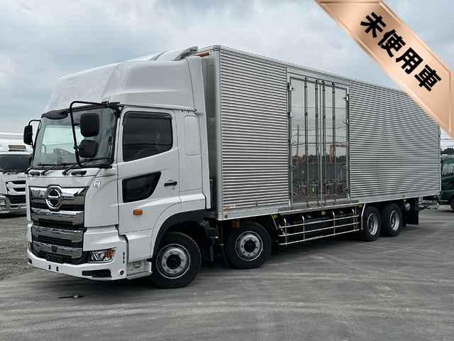 【近日入庫予定】 【未使用車】 R7年 格納パワーゲート付き 4軸低床 冷凍バン 直結式菱重低温設定 床キーストン ジョルダー4列 スタンバイ付き 総輪エアサス ハイルーフ 観音ステン張り サイド観音 7速マニュアル 車検付き