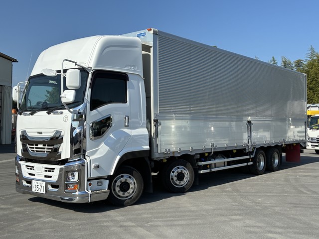 R3年 ギガ ハイルーフ 4軸2デフ 低床 14.2トン積載 リアエアサス スムーサー 車検付 アルミホイール