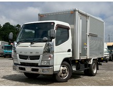  2013年/三菱キャンター アルミバン 標準ショート 左側スライド扉付 ジョロダーレール2列 積載3000㎏ シフトデュオニック