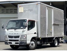 H26年 格納パワーゲート付！ 標準ロング アルミバン 内高235㎝ 左サイド扉付 ラッシング2段 デュオニック 三菱ふそう キャンター