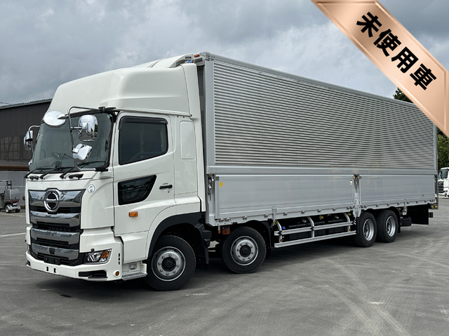 【近日入庫予定】【未使用車】R7年 融雪仕様 現行型プロフィア 4軸低床 アルミウイング ハイルーフ リアエアサス 車検付