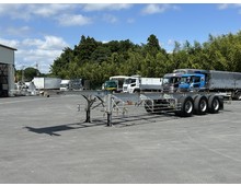 東邦製3軸セミトレーラー 海コンシャーシ 40フィート 積載30,480kg シングル引き