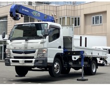  H29年 タダノ4段クレーン車 ラジコン・フックイン付 2.93t吊り ワイドロング 積載3,400㎏ 床鉄板 スタンション付 5MT 三菱ふそう キャンター