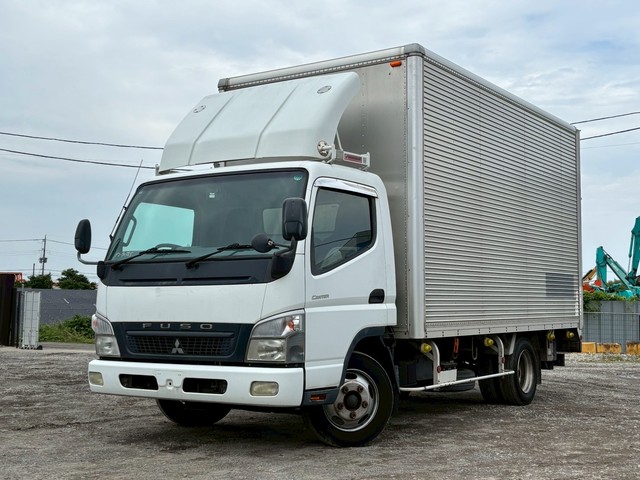 ワイドキャブ ロングボデー 跳上パワーゲート 三菱キャンター 荷台高2.3ｍ アルミバン 5速マニュアル 積載2トン