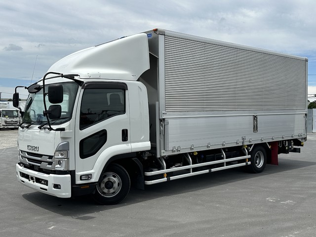 R4年 跳上パワーゲート付き アルミウイング 6200ワイド 板バネ 240高馬力 6速マニュアル いすゞフォワード 車検付き