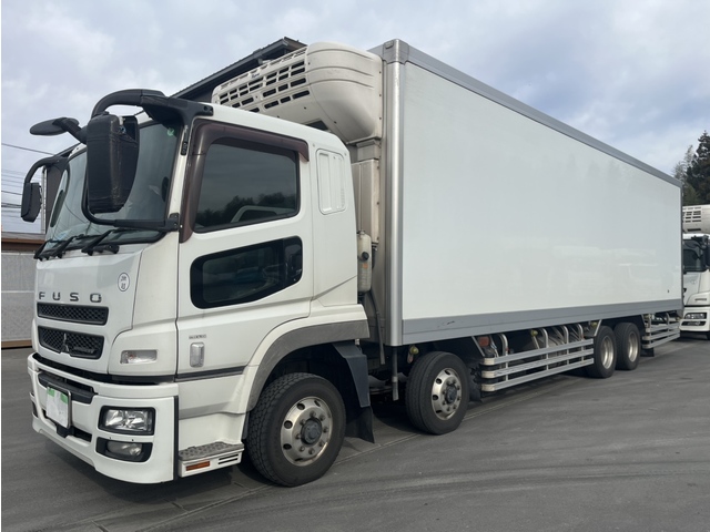 【先行公開】【近日入庫予定】 H28年 格納パワーゲート付き 冷凍バン 4軸低床 東プレ低温 床アルミ縞板 リアエアサス 7速マニュアル ふそうスーパーグレート