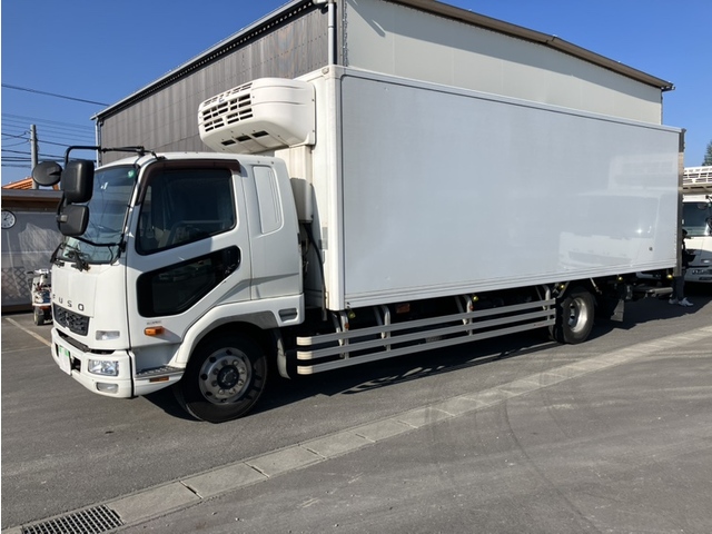 H28年 増トン ファイター 冷凍バン 7300ワイド 低温仕様 格納パワーゲート 縞板アルミ床 アルミホイール 6MT