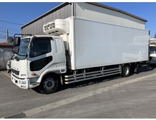 H28年 増トン ファイター 冷凍バン 7300ワイド 低温仕様 格納パワーゲート 縞板アルミ床 アルミホイール 6MT