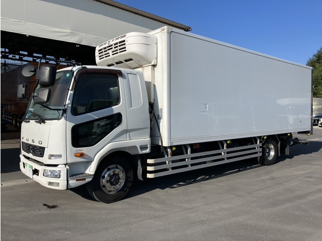 H28年 増トン ファイター 冷凍バン 7300ワイド 低温仕様 格納パワーゲート 縞板アルミ床 アルミホイール 6MT