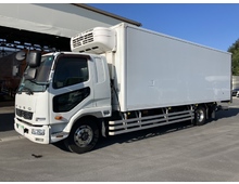 H28年 増トン ファイター 冷凍バン 7300ワイド 低温仕様 格納パワーゲート 縞板アルミ床 アルミホイール 6MT