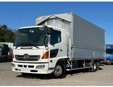 【近日入庫】車検付き 格納パワーゲート セミワイド アルミウイング 日野レンジャー 白キャブ リーフサス 積載3トン