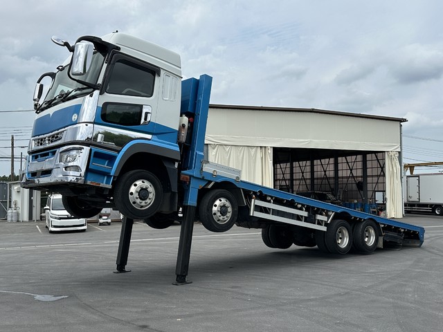 R4年 古川ユニック製ハイジャッキ セルフローダー 三友ボデー ウインチ付き ラジコン 積載13.3ｔ シフトパイロット 低走行 ハイルーフ ふそうスーパーグレート