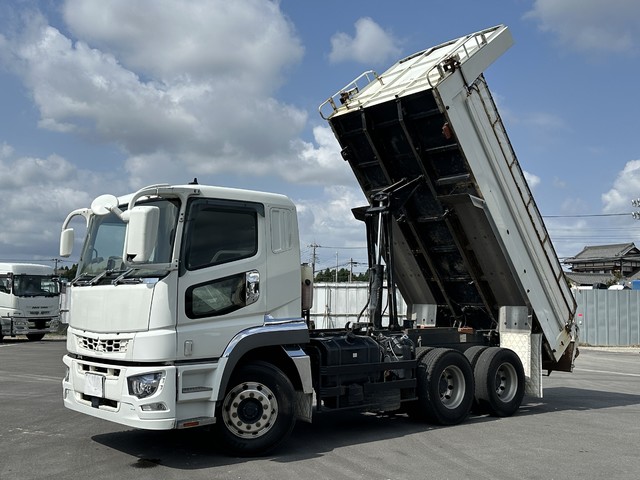 R1年 新明和製510ダンプ 耐摩耗性鋼板/高張力鋼板 内幅221cm 自動シート 自重計付き 7速マニュアル ふそうスーパーグレート