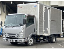  H30年 新免許対応（5ｔ未満） エルフ 標準幅ロング アルミバン 左サイド扉 内高216㎝ スムーサー 