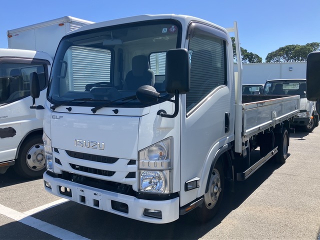 【近日入庫予定】 R1年 車輛総重量5t未満！ AT限定可 標準ロング 平ボデー 木床 スムーサー 4JZ1 いすゞ エルフ